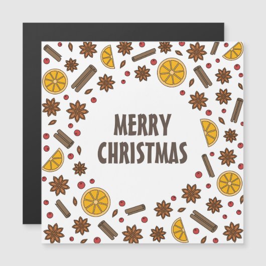 Merry Xmas specices cinnamon star anise (Voorkant / Achterkant)