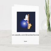 Merry Xmas Step Sister Feestdagen Kaart (Achterkant)