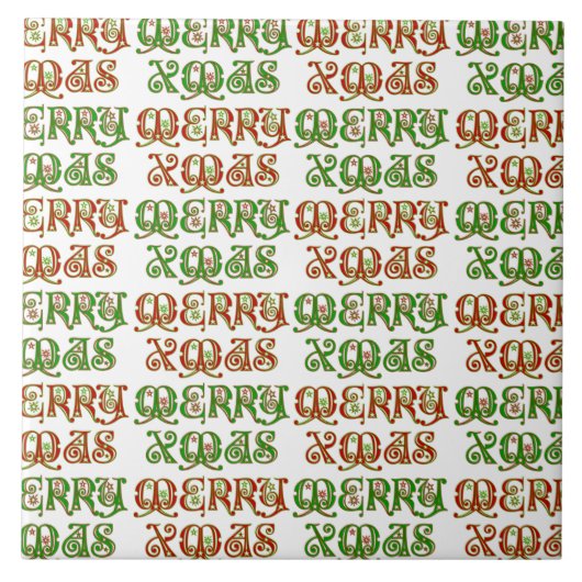 Merry Xmas Tegeltje (Voorkant)