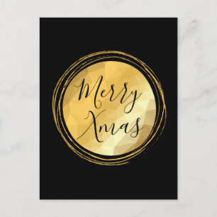 Merry Xmas-tekst voor calligrafie goud luxueus Briefkaart