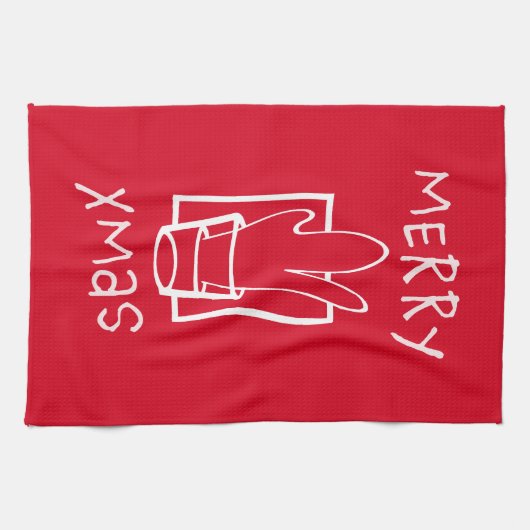 Merry Xmas Theedoek (Horizontaal)