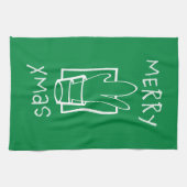 Merry Xmas Theedoek (Horizontaal)