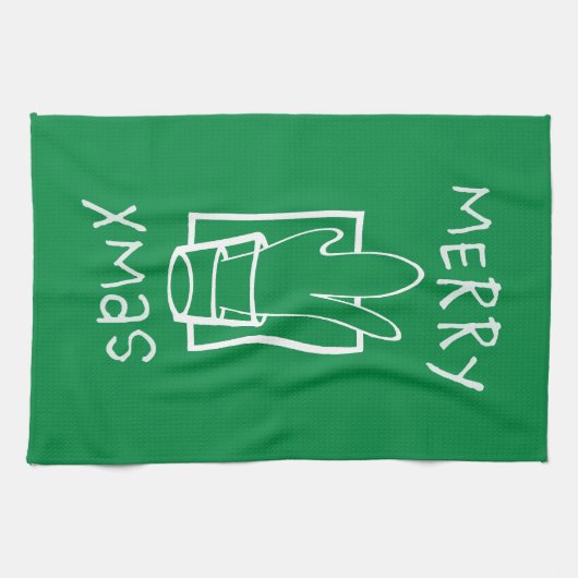 Merry Xmas Theedoek (Horizontaal)