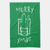 Merry Xmas Theedoek (Verticaal)