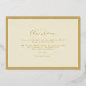 Merry Xmas Typography Transparency Overlay Photo  Folie Feestdagenkaart (Achterkant)