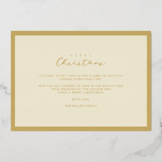 Merry Xmas Typography Transparency Overlay Photo  Folie Feestdagenkaart (Achterkant)