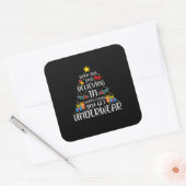 Merry Xmas When You Stop Believing In Vierkante Sticker (Envelop)