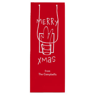 Merry Xmas Wijn Cadeautas