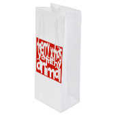 Merry Xmas Ya Filthy Animal Xmas Wine Canvas tas Wijn Cadeautas (Voorkant Gekanteld)