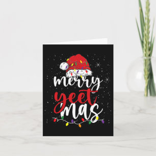 Merry Yeetmas Funny Merry Yeet Mas Christmas Slang Kaart