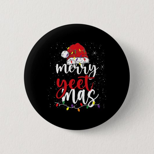 Merry Yeetmas Funny Merry Yeet Mas Christmas Slang Ronde Button 5,7 Cm (Voorkant)