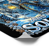 Merry Yule And Happy Solstice Mystic Winter Quote  Poster (Hoek)