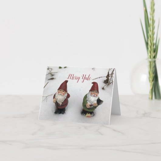 Merry Yule Feestdagen Kaart (Voorkant)