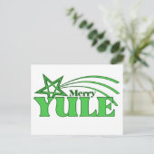 Merry Yule Feestdagenkaart (Staand voorkant)