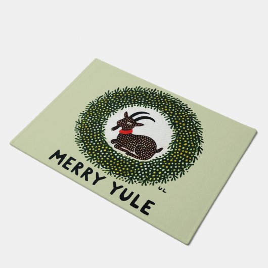Merry Yule Goat Deurmat (Schuin)