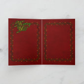 "Merry Yule" Kaart voor feestdag (Binnen)