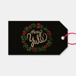 Merry Yule Pagan Feestdagen Wiccan Blessed Yule Cadeaulabel