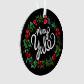Merry Yule Pagan Feestdagen Wiccan Blessed Yule Ornament (voorkant)
