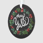 Merry Yule Pagan Feestdagen Wiccan Blessed Yule Ornament (voorkant)