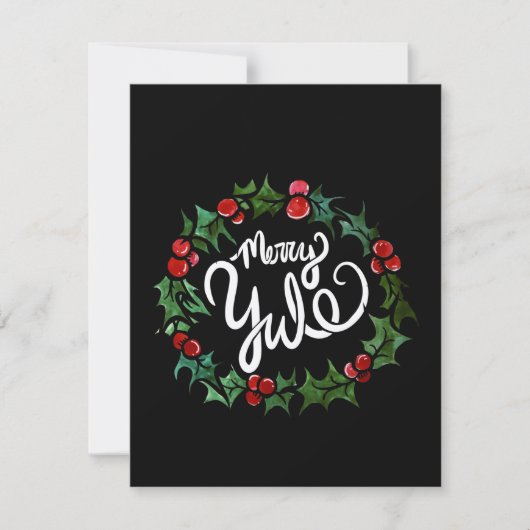 Merry Yule Pagan Holidays Wiccan Blessed Yule  Kaart (Voorkant)