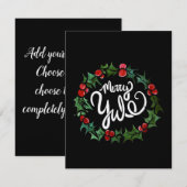 Merry Yule Pagan Holidays Wiccan Blessed Yule  Kaart (Voorkant / Achterkant)