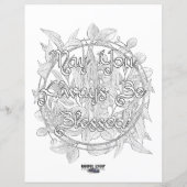 Merry Yule Wicca Colour Page Paper (Achterkant)