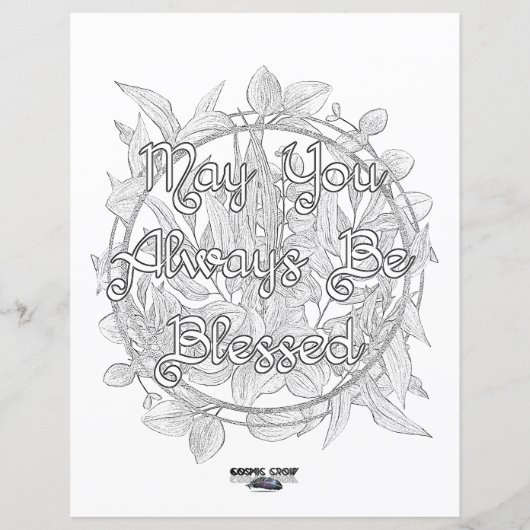 Merry Yule Wicca Colour Page Paper (Achterkant)