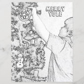 Merry Yule Wicca Colour Page Paper (Voorkant)