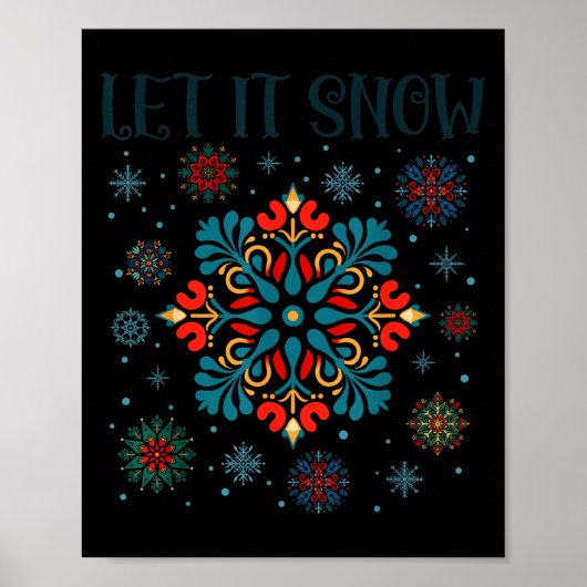 Merry Yule Winter Solstice God Jul Swedish Xmas Le Poster (Voorkant)