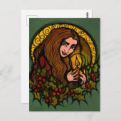 Merry Yule Witch Briefkaart (Voorkant / Achterkant)