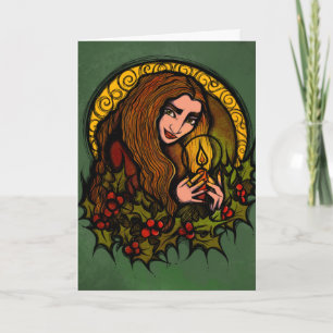 Merry Yule Witch Kaart