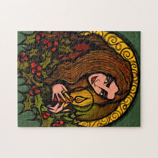 Merry Yule Witch Legpuzzel (Horizontaal)