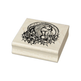 Merry Yule Witch Rubberstempel