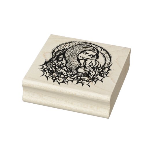 Merry Yule Witch Rubberstempel (Stempel)
