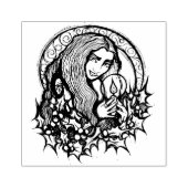 Merry Yule Witch Rubberstempel (Afrduk)