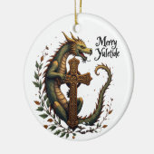 Merry Yuletide Dragon Ornament (Links)
