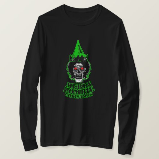 Merry Zombie Kerstmis T-shirt (Design voorkant)