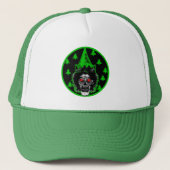 Merry Zombie Kerstmis Trucker Pet (Voorkant)