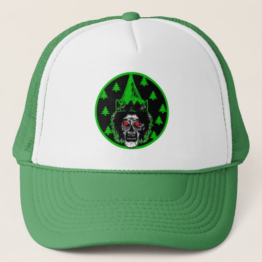 Merry Zombie Kerstmis Trucker Pet (Voorkant)