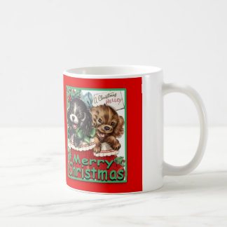 MerryChrsmsPuppies-ClassicWhiteMug 11oz Koffiemok