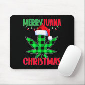 Merryjuana Weed Leaf Funny Christmas Pajama X-mas  Muismat (Met muis)