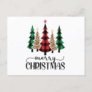 Merrykerstboom Red Green Buffalo Pset Trendy Briefkaart