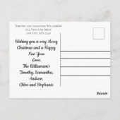 Merrykerstboom Red Green Buffalo Pset Trendy Briefkaart (Achterkant)