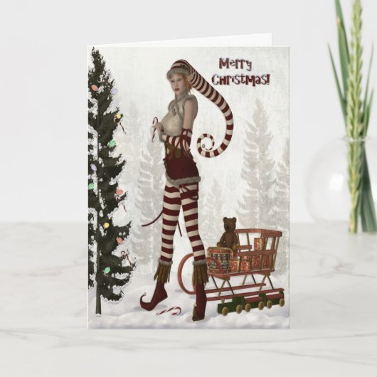 MerryKerstmis Feestdagen Kaart (Voorkant)