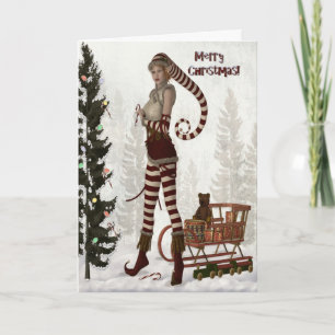 MerryKerstmis Feestdagen Kaart