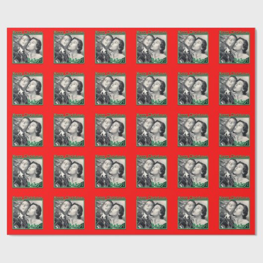 MerryKerstmisBaby!-GlanzendPapier 2'x6' Roll Cadeaupapier (Vlak)