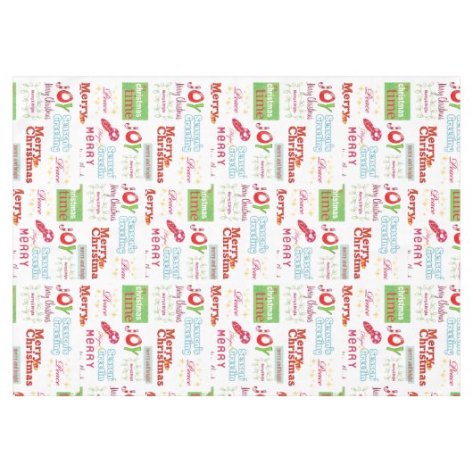 MerryKersttafellade, Seizoenen, White Tafelkleed (Voorkant (Horizontaal))