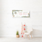 Merrylittle baby shower feestbanner spandoek (Insitu)