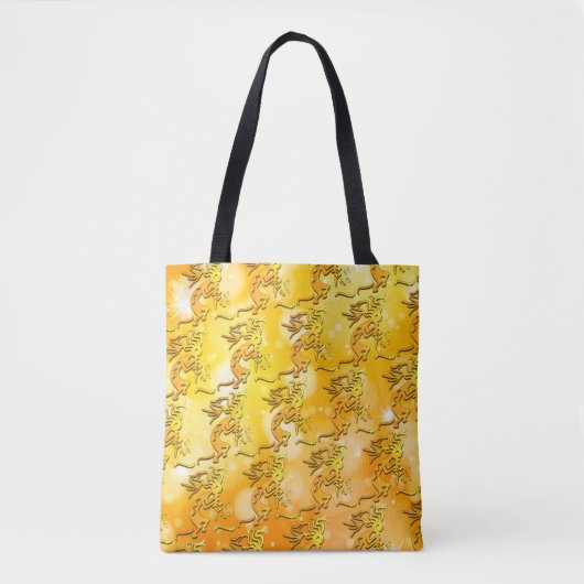 Merrymaker Kokopelli Musical Notes Tote Bag (Voorkant)