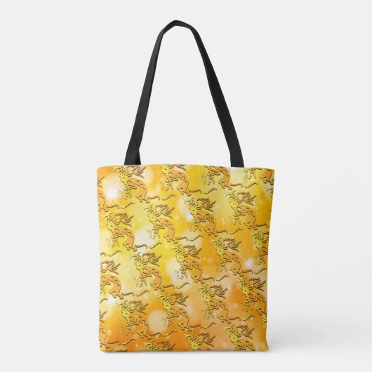 Merrymaker Kokopelli Musical Notes Tote Bag (Achterkant)
